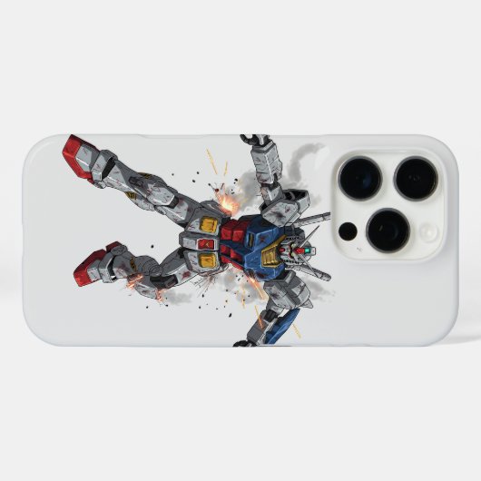 Slag bij Gundam Case-Mate iPhone Case (Achterkant (horizontaal))