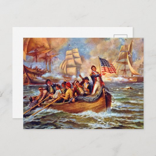 Slag bij het meer van Erie Briefkaart (Voorkant / Achterkant)