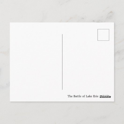 Slag bij het meer van Erie Briefkaart (Achterkant)