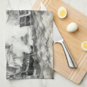 Slag bij het meer van Erie Theedoek (Quarter Fold)