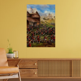 Slag bij het Poster voor digitale kunst in het dor