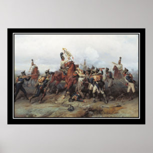 Slag bij het verlies van een standaard Poster