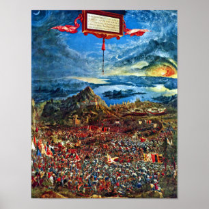 Slag bij Issus door Albrecht Altdorfer Poster