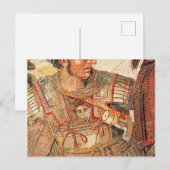 Slag bij Issus Mosaic Alexander de Grote Briefkaart (Voorkant / Achterkant)