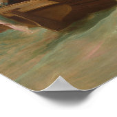 Slag bij La Hogue - Benjamin West Fine Art Poster (Hoek)