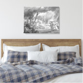 Slag bij Lexington Canvas Afdruk (Insitu (Slaapkamer))