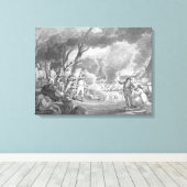 Slag bij Lexington Canvas Afdruk (Insitu (Houten vloer))
