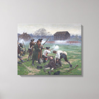 Slag bij Lexington – Historische Canvasprint Canvas Afdruk