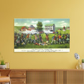 Slag bij Lexington Scene Canvas Afdruk (Insitu (Woonkamer))