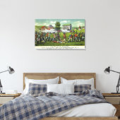 Slag bij Lexington Scene Canvas Afdruk (Insitu (Slaapkamer))