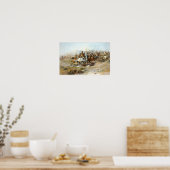 Slag bij Little Bighorn Russell Poster (Keuken)
