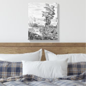 Slag bij Malplaquet Canvas Afdruk (Insitu (Slaapkamer))