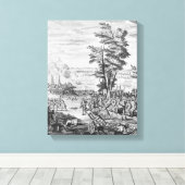 Slag bij Malplaquet Canvas Afdruk (Insitu (Houten vloer))