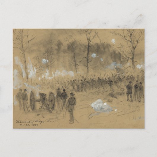 Slag bij Missionary Ridge Briefkaart (Voorkant)