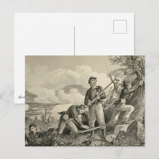 Slag bij Missionary Ridge Briefkaart (Voorkant / Achterkant)