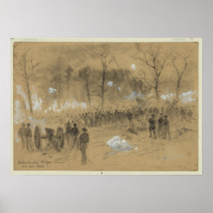 Slag bij Missionary Ridge Poster