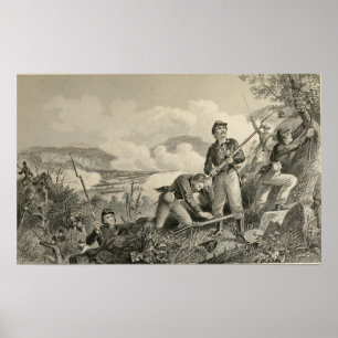 Slag bij Missionary Ridge Poster