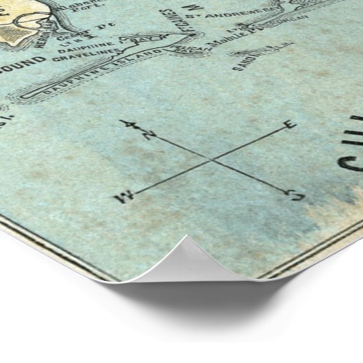 Slag bij Mobile Bay Poster (Hoek)