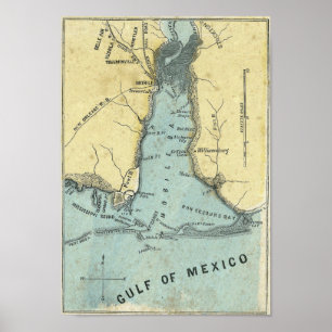 Slag bij Mobile Bay Poster