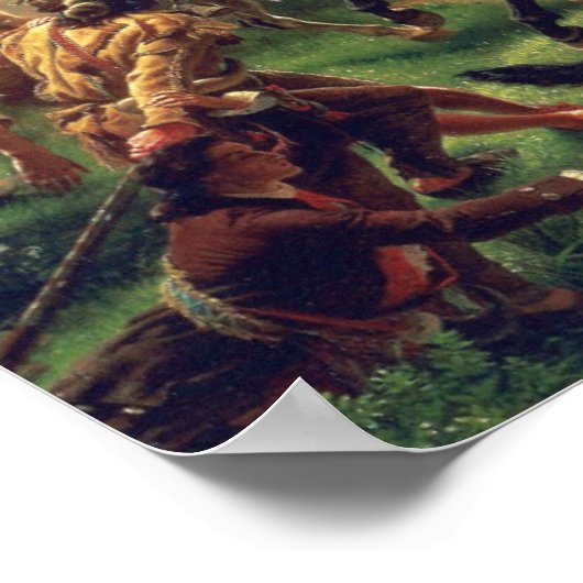 Slag bij Monmouth door Emanuel Leutze Poster (Hoek)