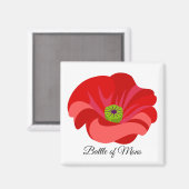 Slag bij Mons - Herdenking van FWW Magneet (Voorkant / Achterkant)