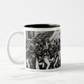 Slag bij Monterey Tweekleurige Koffiemok (Links)