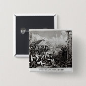 Slag bij Monterey Vierkante Button 5,1 Cm (Voorkant /achterkant)