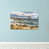 Slag bij Nassau, Canvas Art Print (Insitu (Houten vloer))