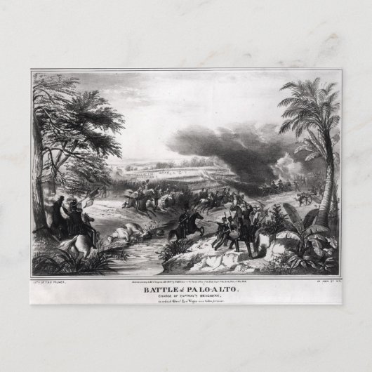 Slag bij Palo Alto Briefkaart (Voorkant)