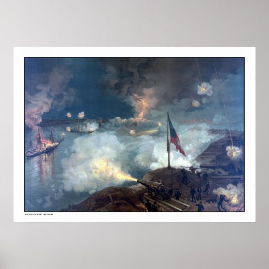 Slag bij Port Hudson - Burgeroorlog Poster (Voorkant)
