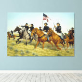 Slag bij Prairie Dog Creek door Ralph Heinz Canvas Afdruk (Insitu (Houten vloer))