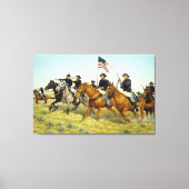 Slag bij Prairie Dog Creek door Ralph Heinz Canvas Afdruk (Voorkant)