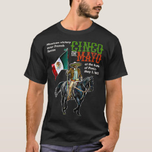 Slag bij Puebla 5 mei 1862 Cinco De Mayo Gift T-shirt