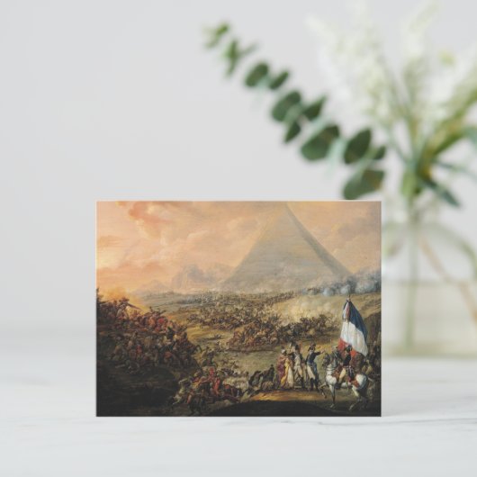 Slag bij Pyramids, 21 juli 1798 Briefkaart (Staand voorkant)