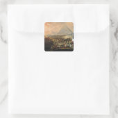 Slag bij Pyramids, 21 juli 1798 Vierkante Sticker (Tas)