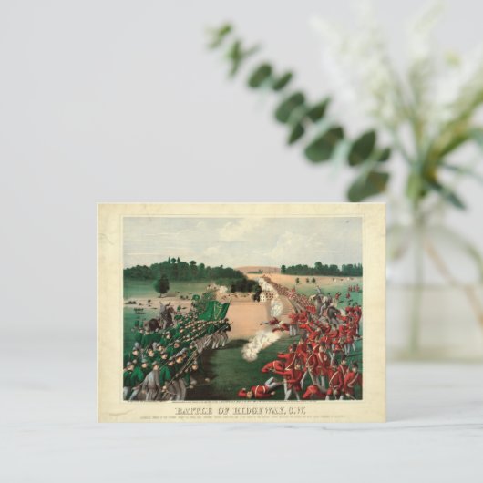 Slag bij Ridgeway (c1869) Briefkaart (Staand voorkant)