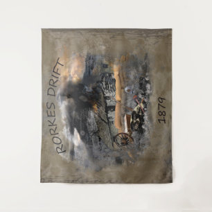 Slag bij Rorke's Drift 1879 Wandkleed