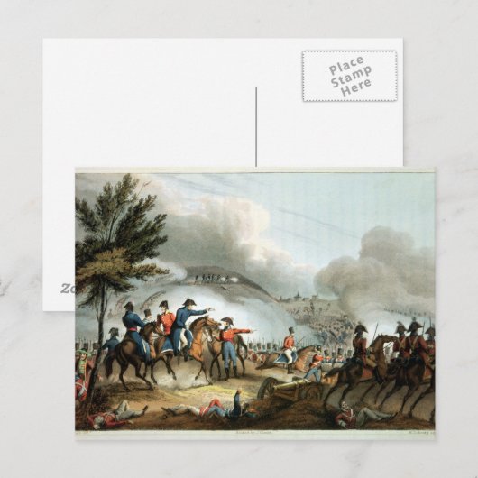 Slag bij Salamanca, geëtst door J. Clarke Briefkaart (Voorkant / Achterkant)