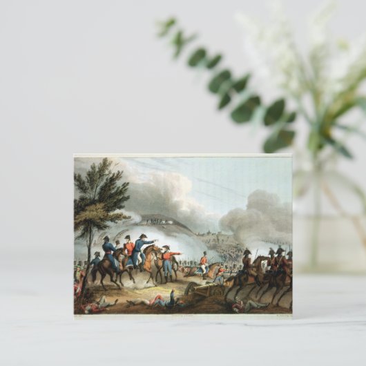 Slag bij Salamanca, geëtst door J. Clarke Briefkaart (Staand voorkant)