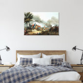 Slag bij Salamanca, geëtst door J. Clarke Canvas Afdruk (Insitu (Slaapkamer))