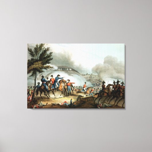 Slag bij Salamanca, geëtst door J. Clarke Canvas Afdruk (Voorkant)