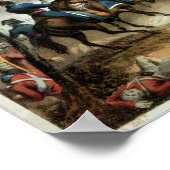 Slag bij Salamanca, geëtst door J. Clarke Poster (Hoek)