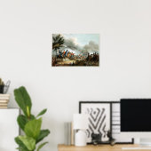 Slag bij Salamanca, geëtst door J. Clarke Poster (Thuiskantoor)