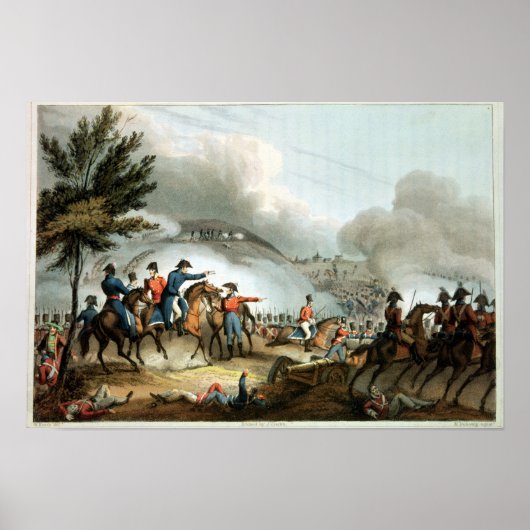 Slag bij Salamanca, geëtst door J. Clarke Poster (Voorkant)