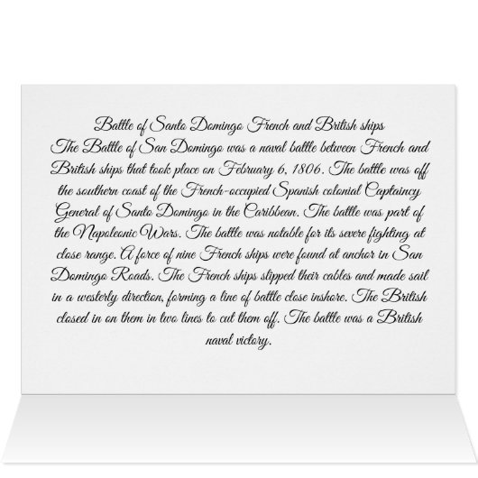 Slag bij Santo Domingo 1800 (Binnen Horizontaal (Boven))