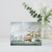 Slag bij Santo Domingo 1800 Briefkaart (Staand voorkant)