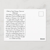 Slag bij Santo Domingo 1800 Briefkaart (Achterkant)