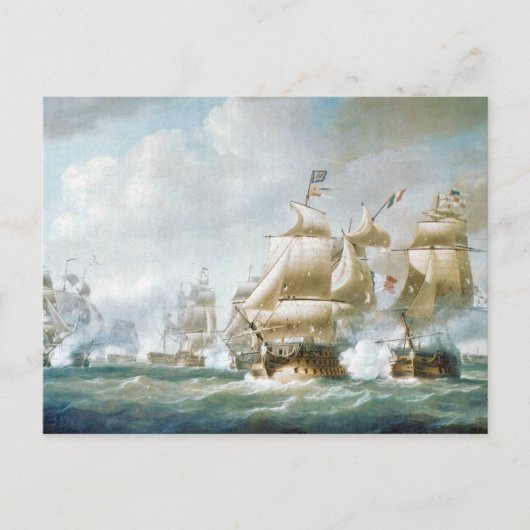 Slag bij Santo Domingo 1800 Briefkaart (Voorkant)