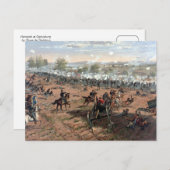 Slag bij schilderij Gettysburg (gerestaureerd) Briefkaart (Voorkant / Achterkant)