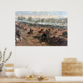 Slag bij schilderij Gettysburg (gerestaureerd) Poster (Keuken)